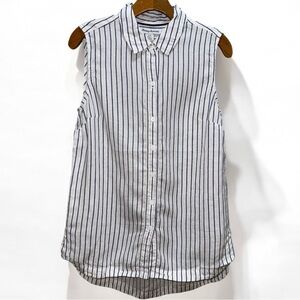 Tommy Bahama Coastalina Cabana Stripe Sleeveless Shirt size S